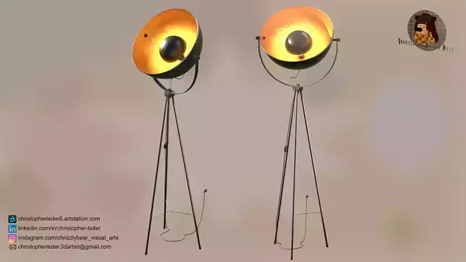 Floor Designer Lamp Industrial