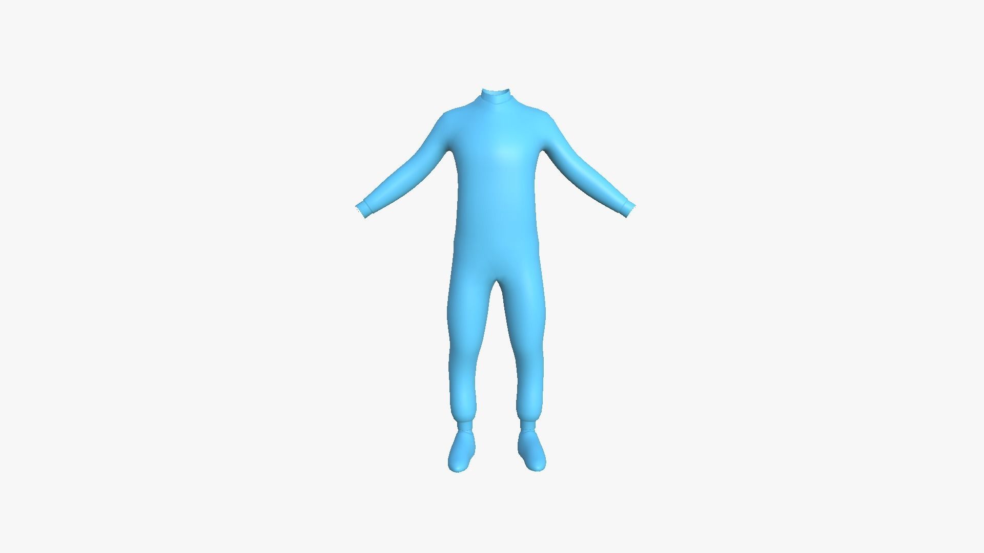 Racing Pilot Uniform A03 Dark Blue - Character Clothing Design Low-poly 3D model_7