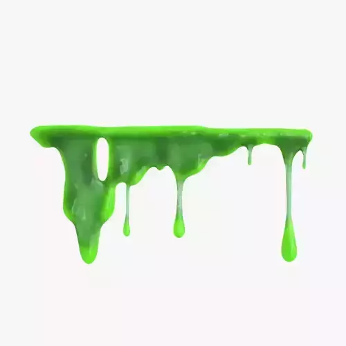 Green Slime Low-poly 3D model