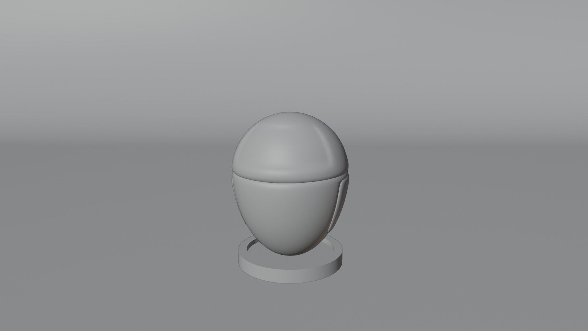 3D Model Cute Bot  Egg bot  or Eve with Rig and Animation Low-poly 3D model_7