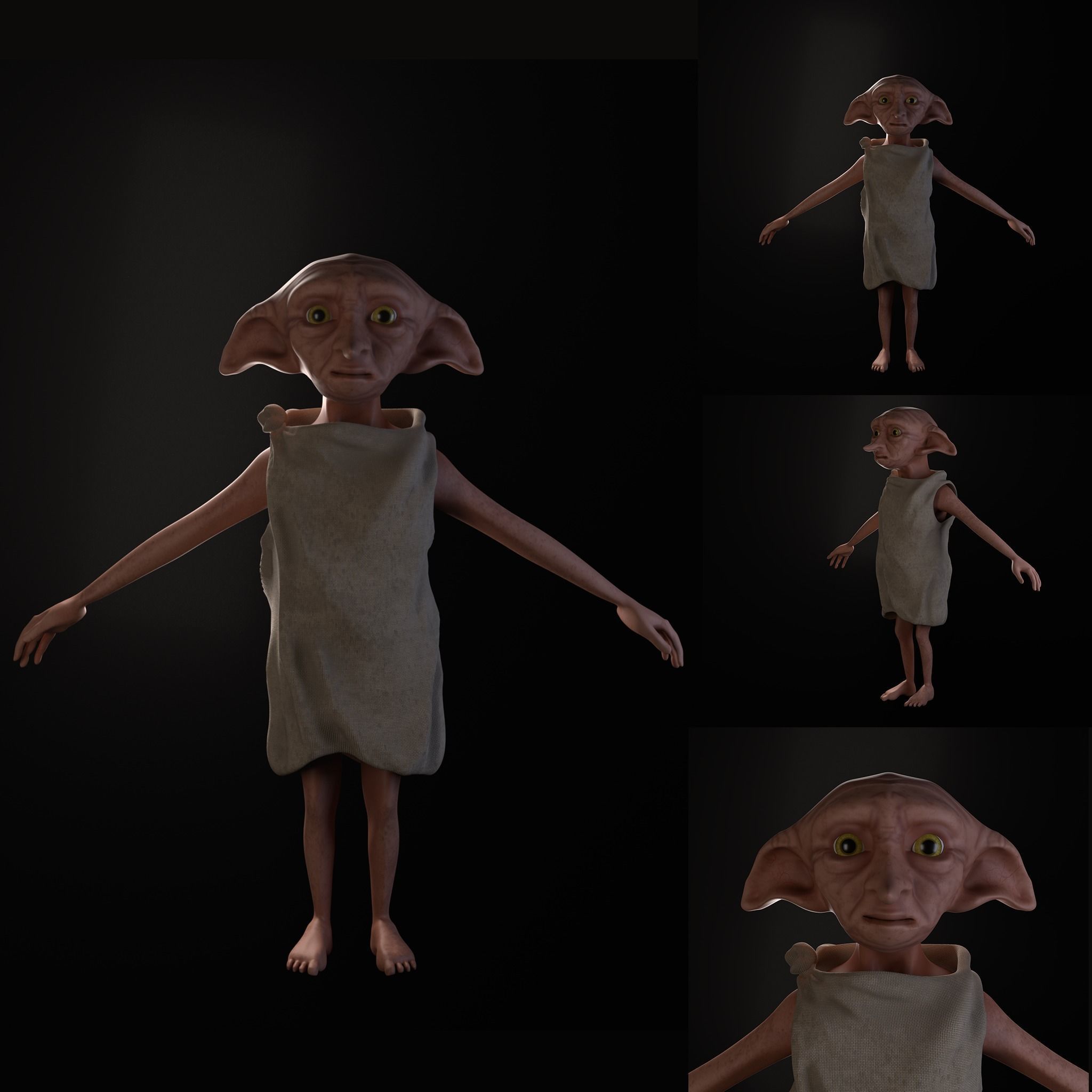 Dobby 3D model_2