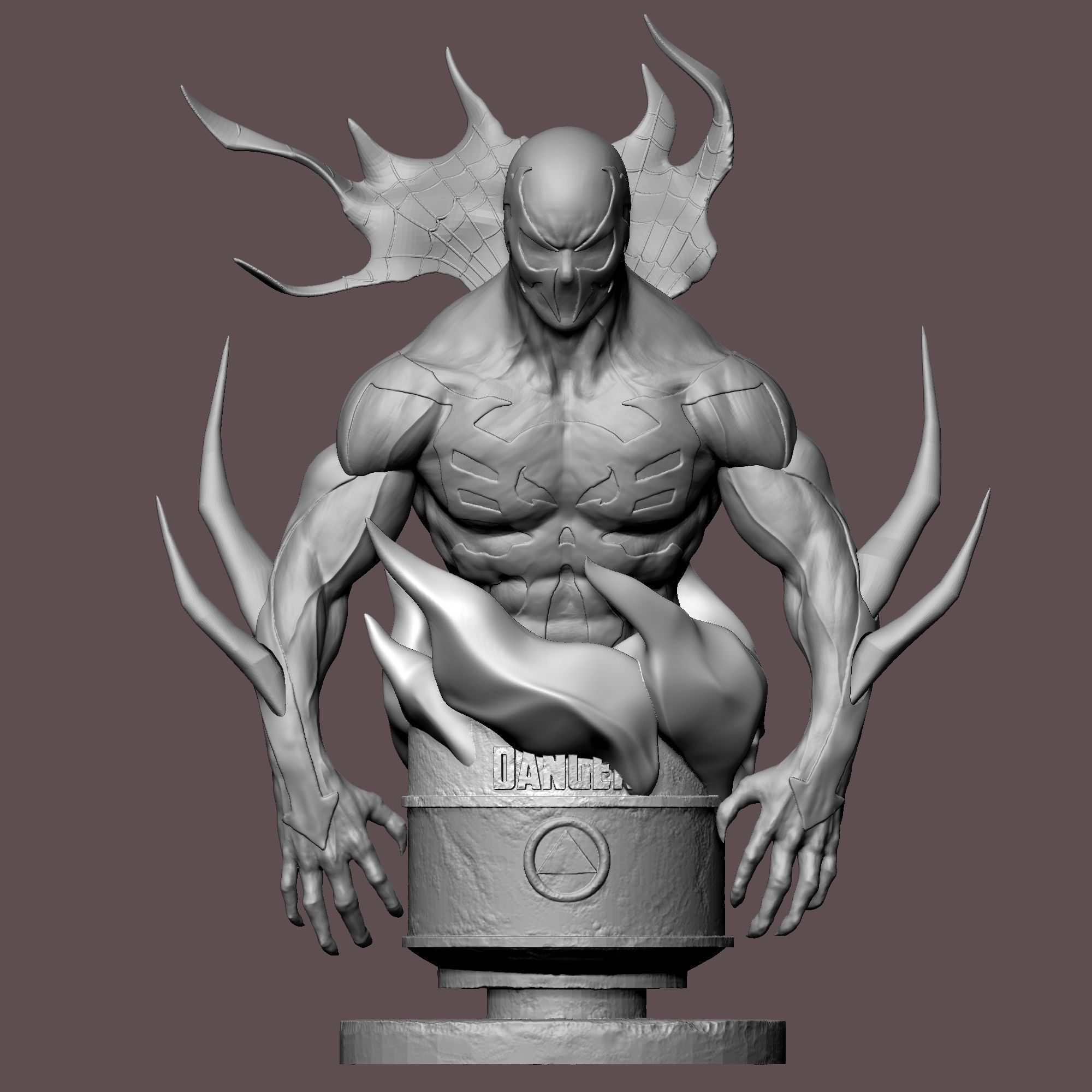 SPIDERMAN 2099 BUST 3D print model_1