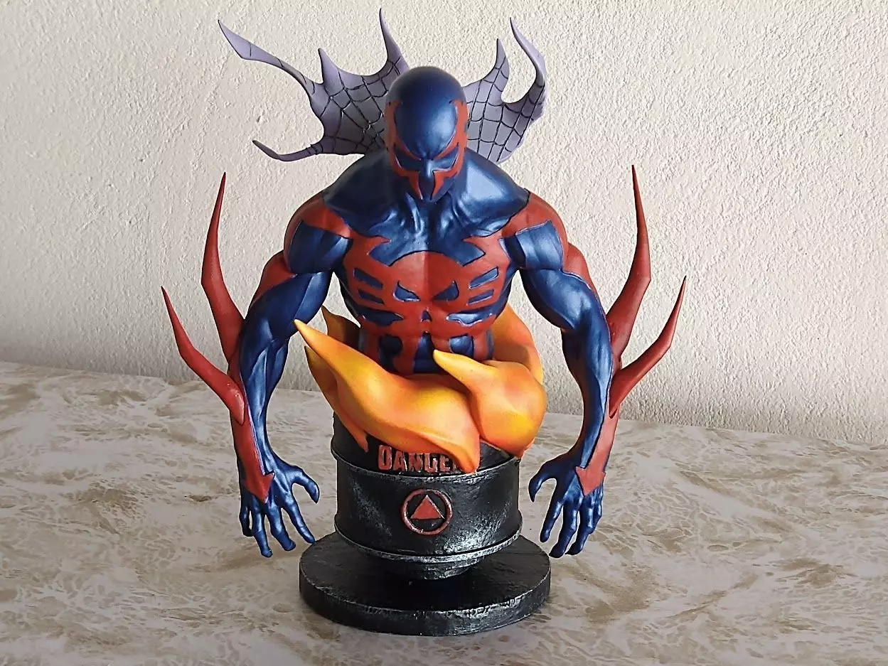 SPIDERMAN 2099 BUST 3D print model_0