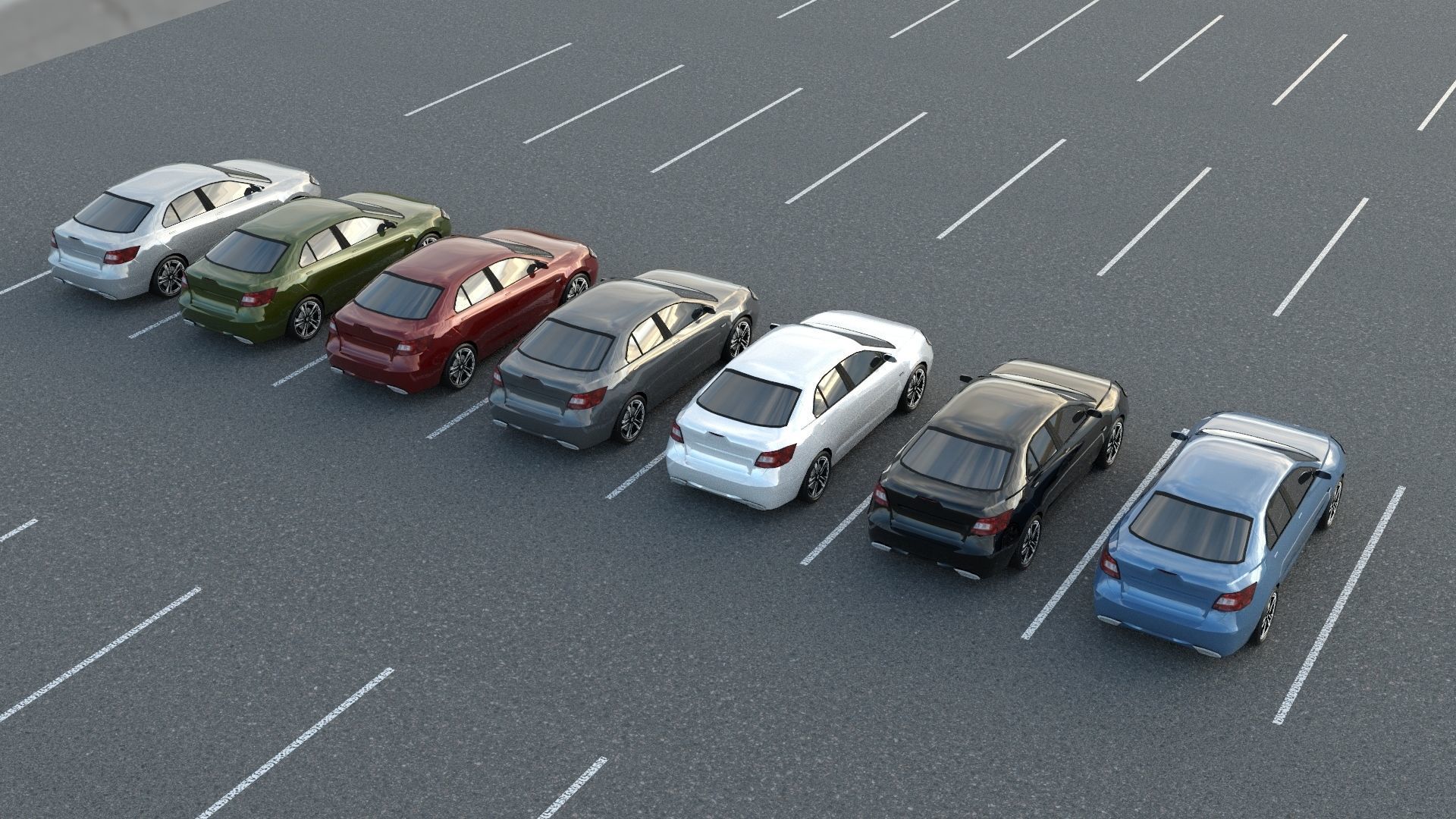 R3DP ASIAN CARS LOW-POLY PBR - Suzuki Kizashi Low-poly 3D model_1