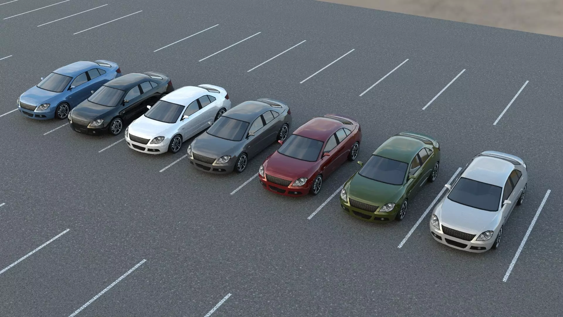 R3DP ASIAN CARS LOW-POLY PBR - Suzuki Kizashi Low-poly 3D model_0