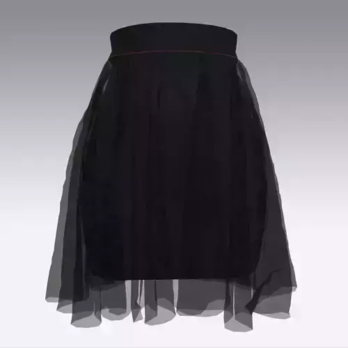  skirt pencil and skirt vual ruffled 
