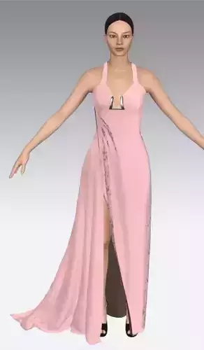 Powder pink color fabric type matte 