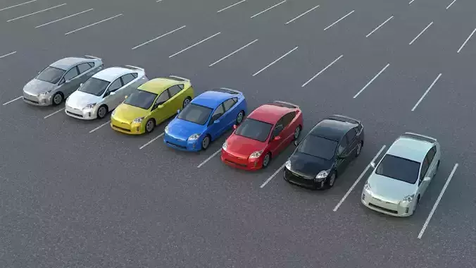 R3DP ASIAN CARS LOW-POLY PBR - Toyota Prius Low-poly 3D model R3DP ASIAN CARS LOW-POLY PBR - Toyota Prius Low-poly 3D model