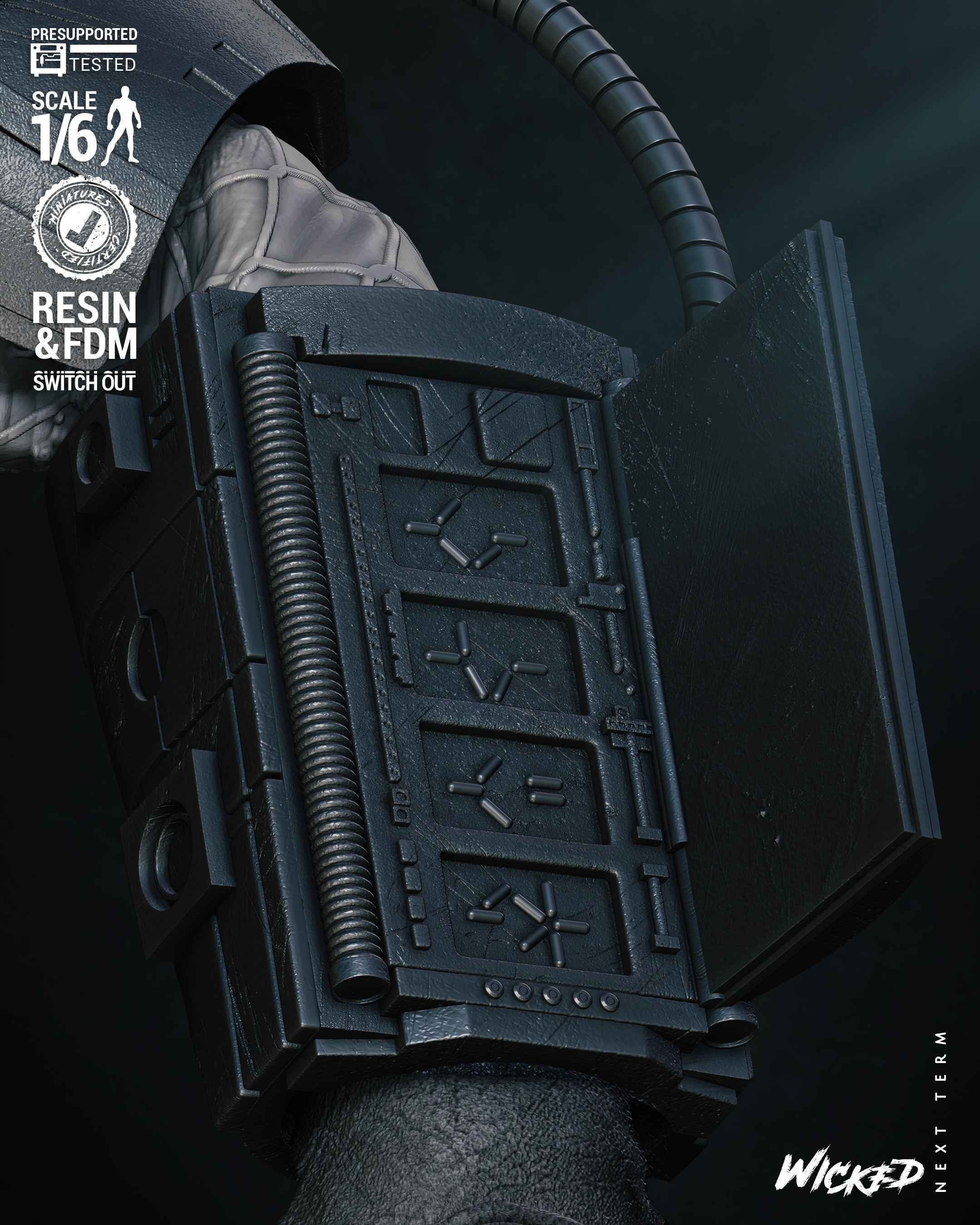 Wicked Movies Predator Sculpture Tested for 3D printing 3D print model_14