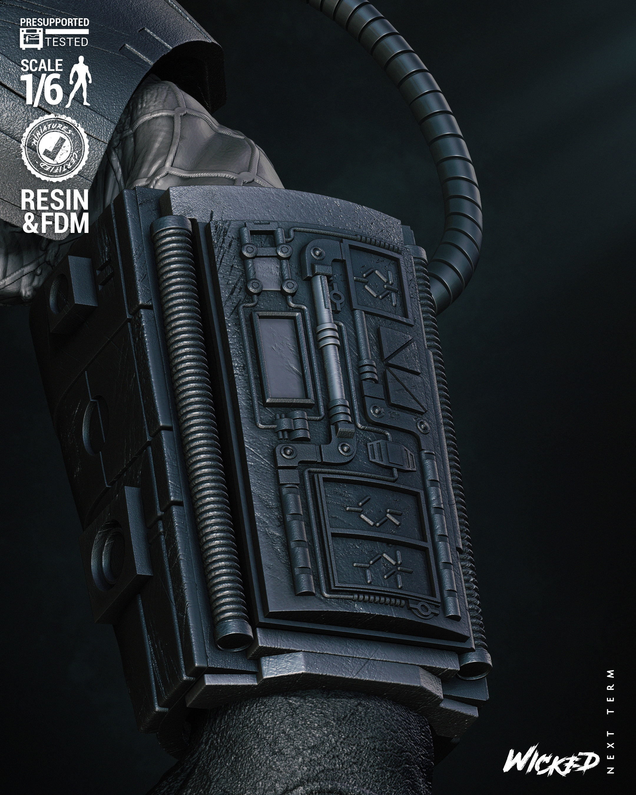 Wicked Movies Predator Sculpture Tested for 3D printing 3D print model_8