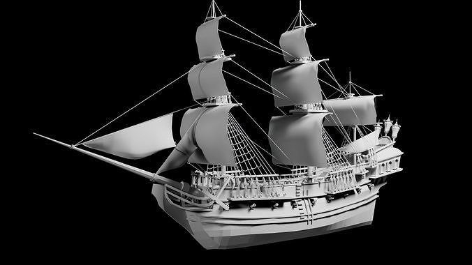 3D Pirates ship 3D model