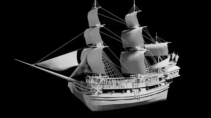 3D Pirates ship