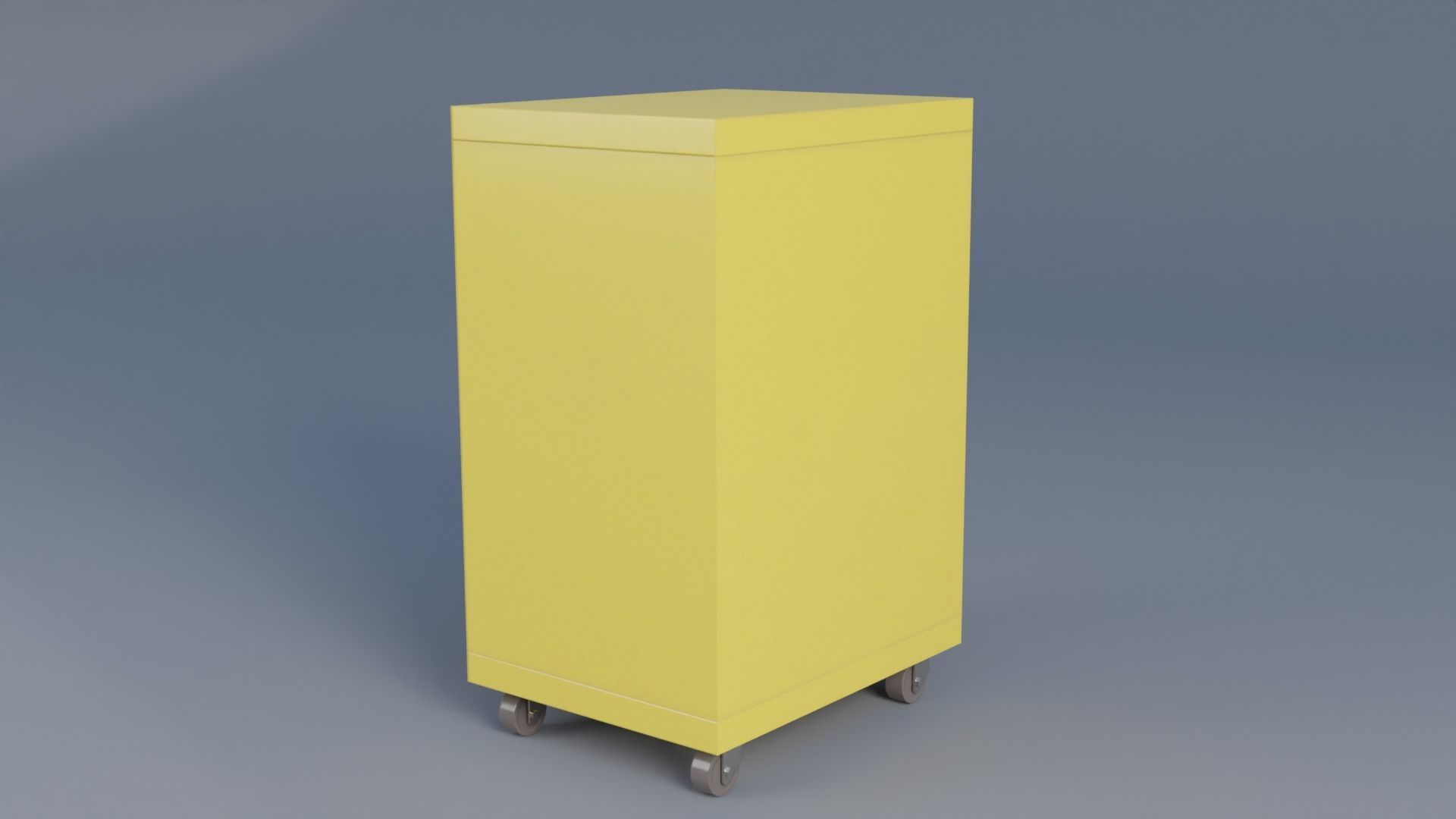 File Cabinet Low-poly 3D model_2
