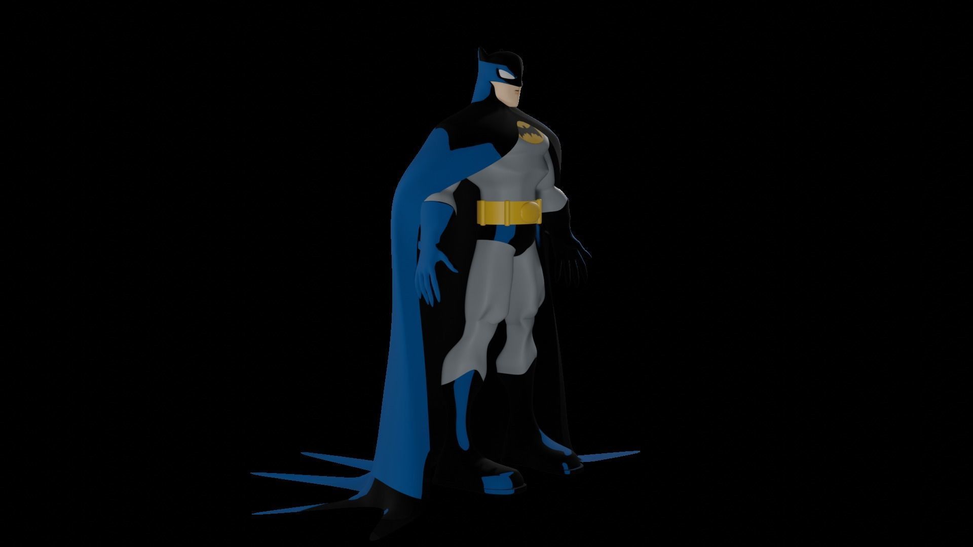 The Batman 2004 animated series 3D model_1