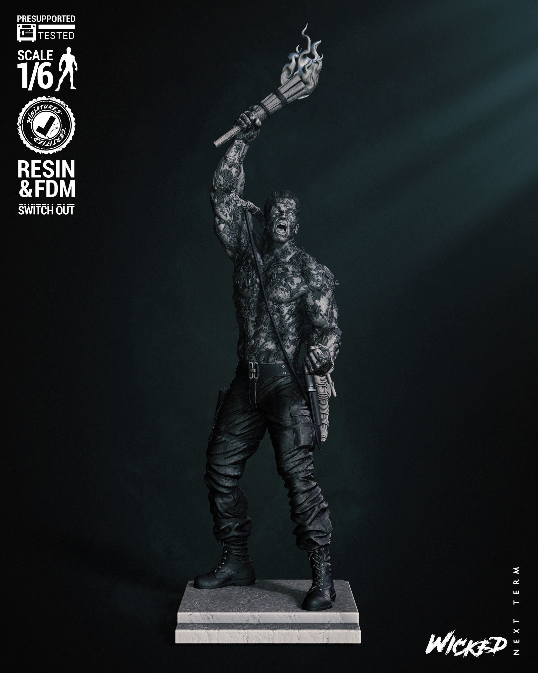 Wicked Movies Dutch Sculpture Tested for 3D printing 3D print model_49