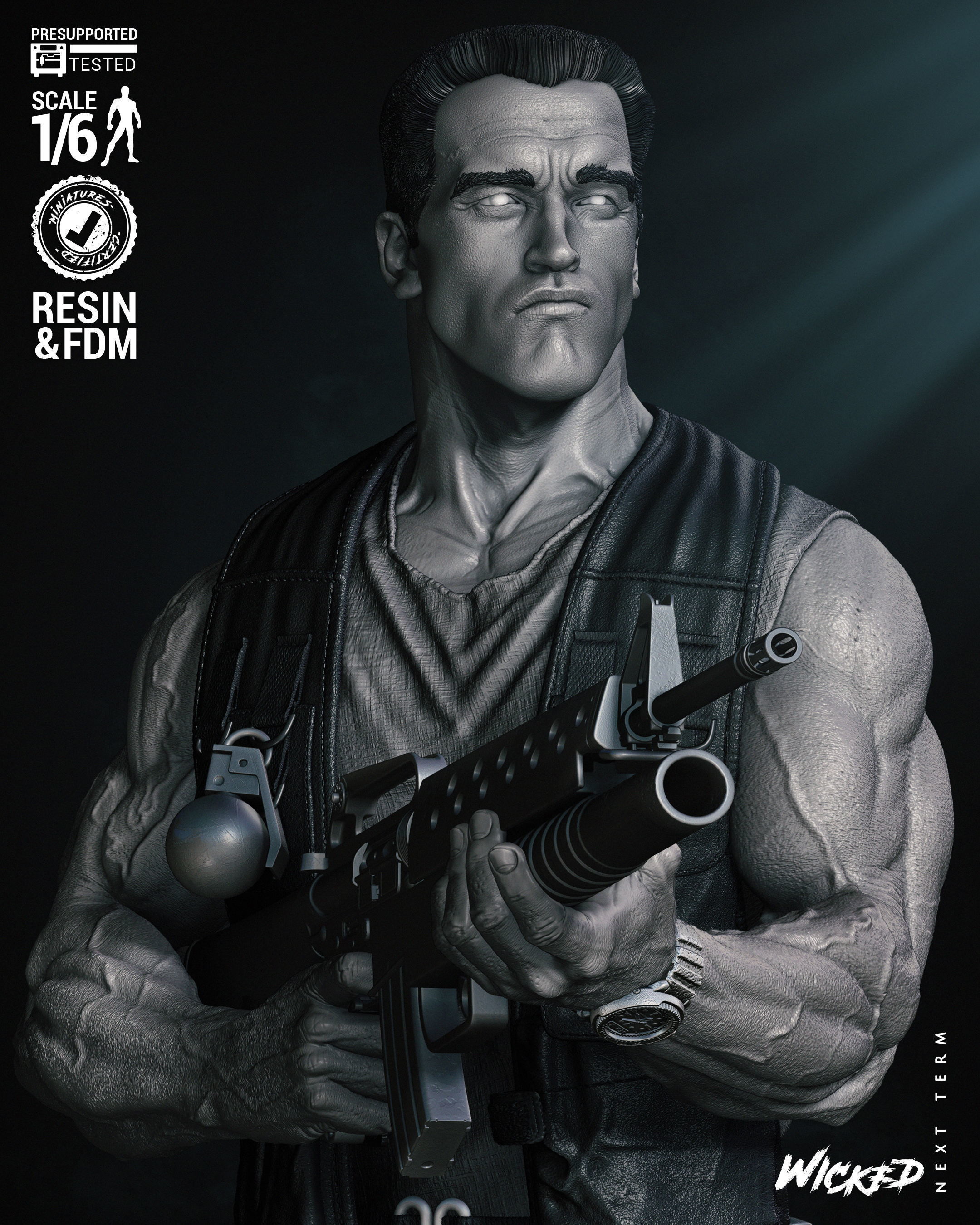 Wicked Movies Dutch Sculpture Tested for 3D printing 3D print model_44