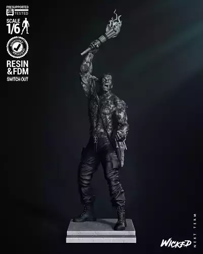Wicked Movies Dutch Sculpture Tested for 3D printing 3D print model