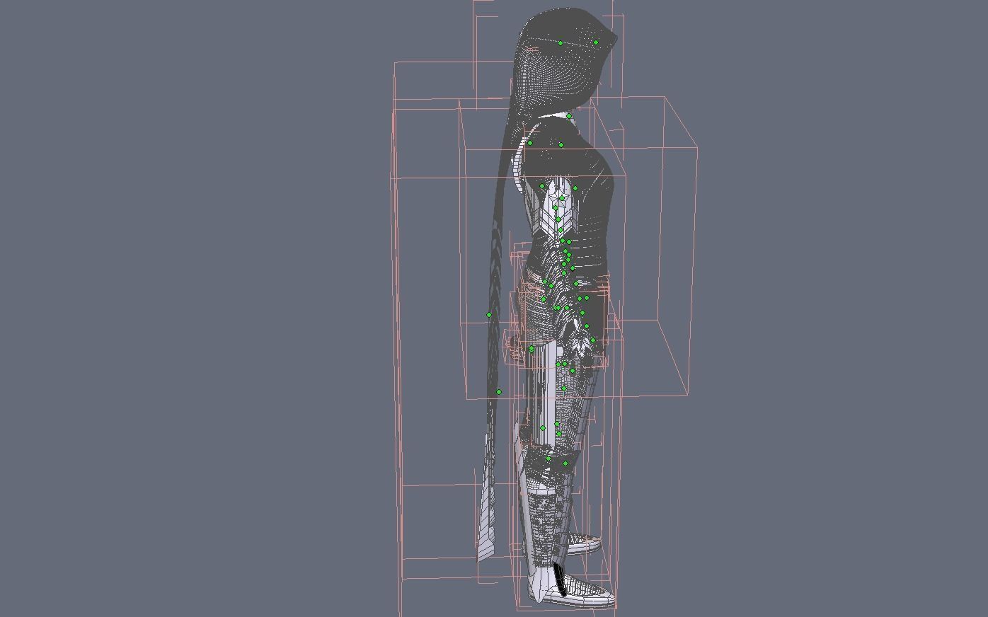 source archshild female suit follow sings in water 3D model_8