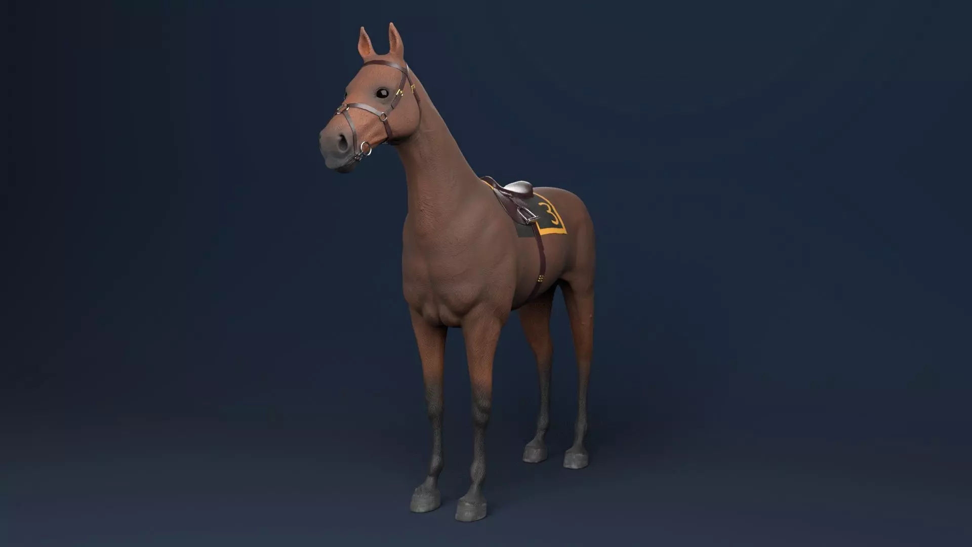 3D REALISTIC HORSE 3D model