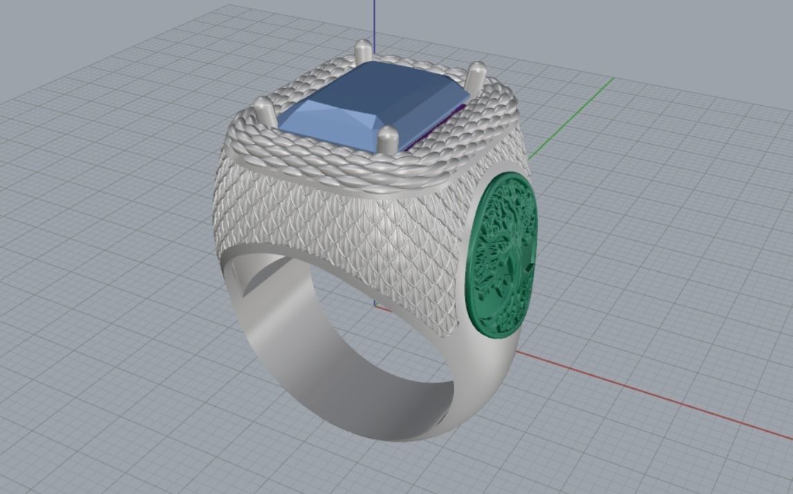 ring tree 3D print model_10