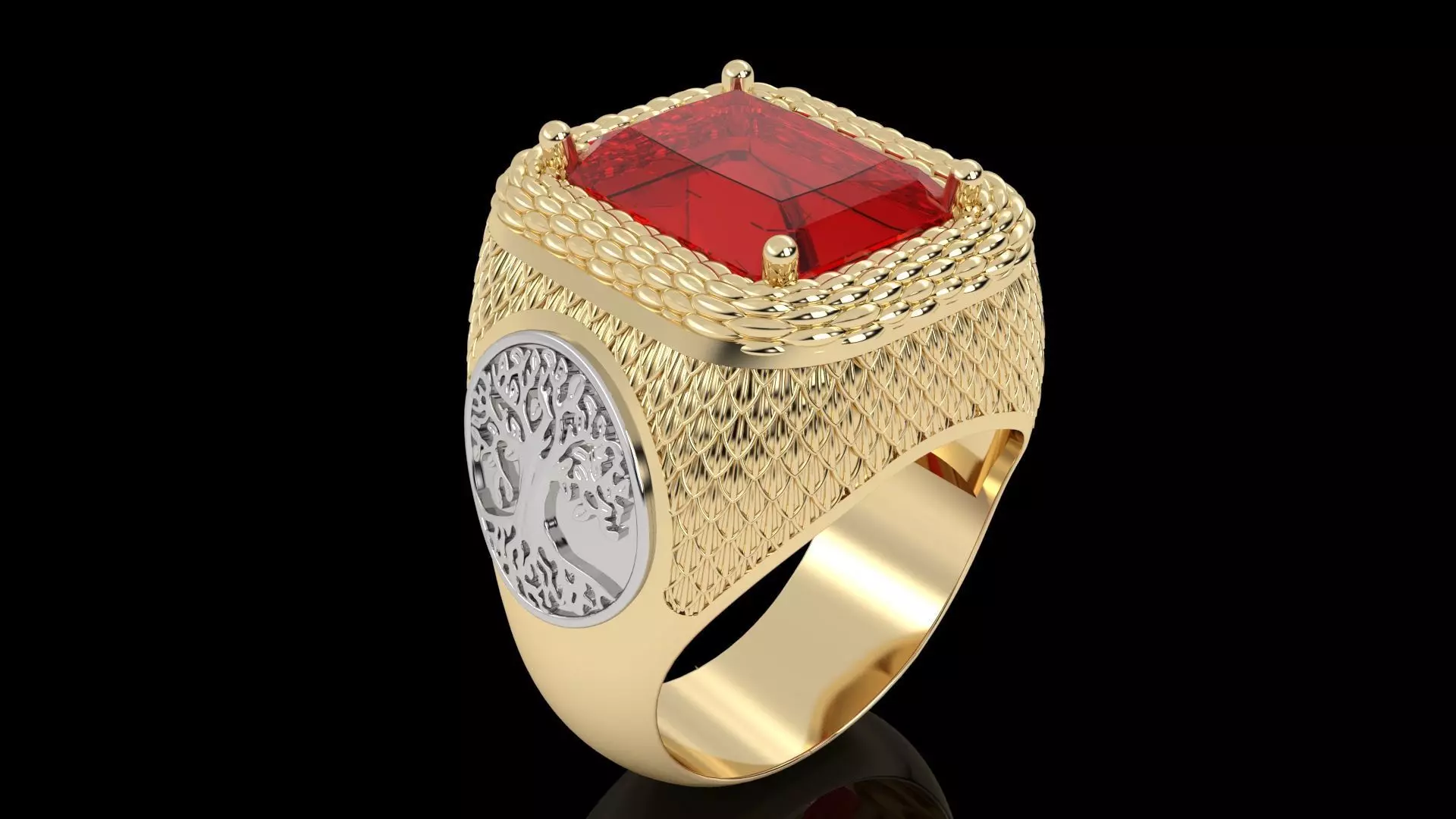 ring tree 3D print model_0