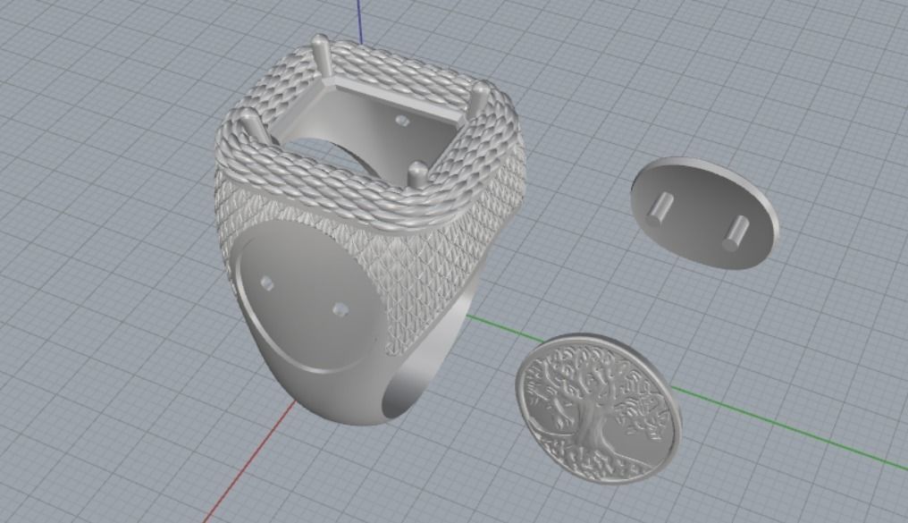 ring tree 3D print model_14