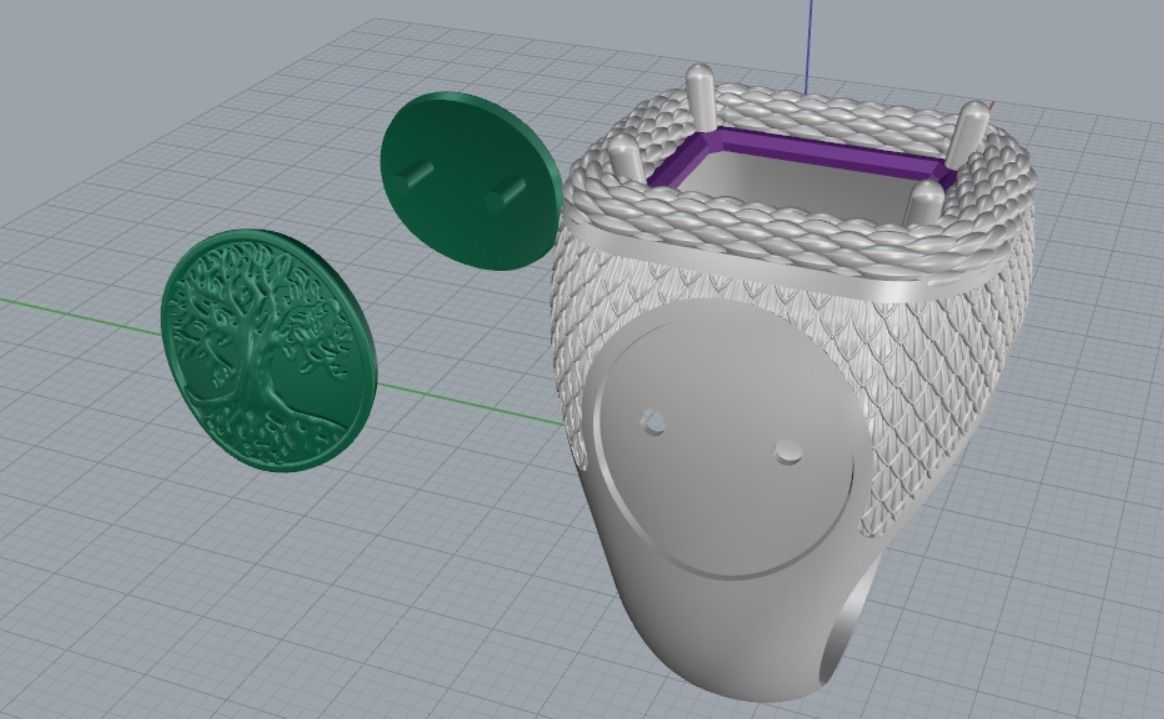 ring tree 3D print model_13