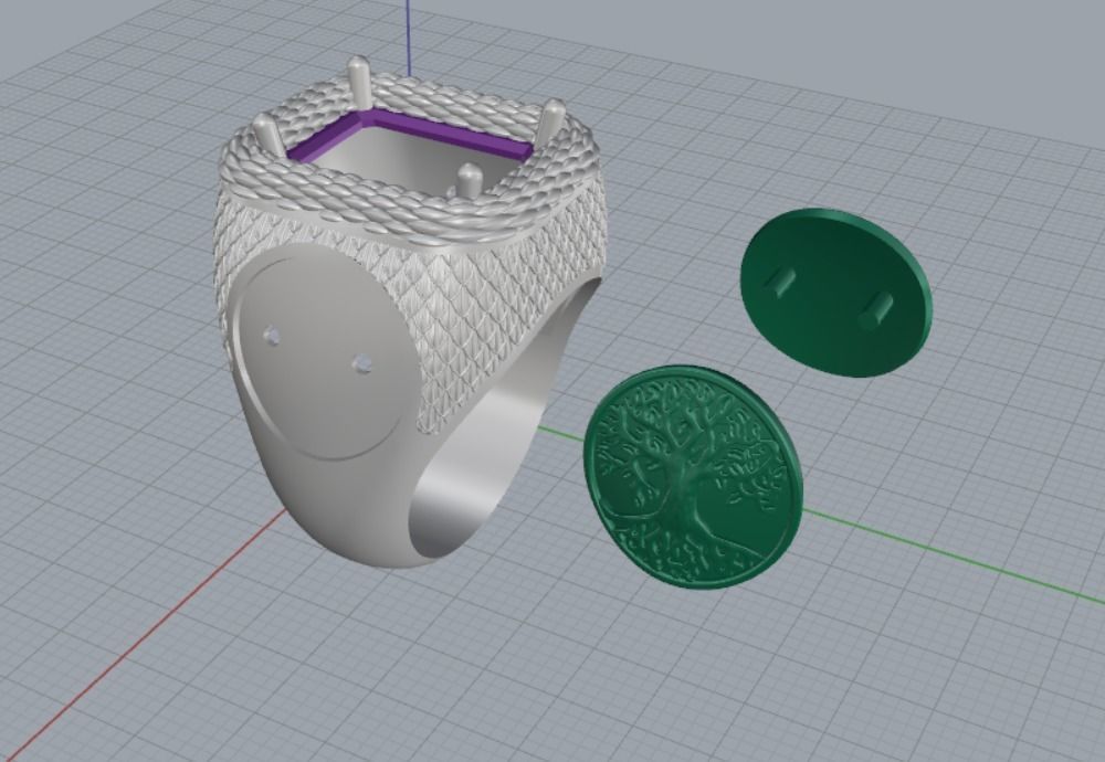 ring tree 3D print model_12