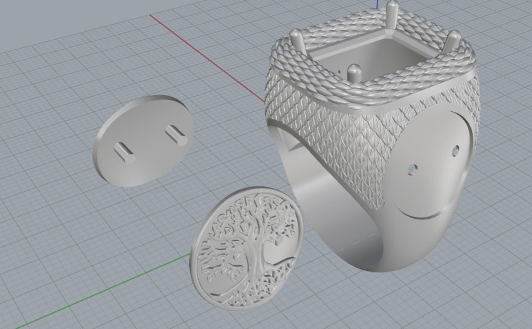 ring tree 3D print model_15
