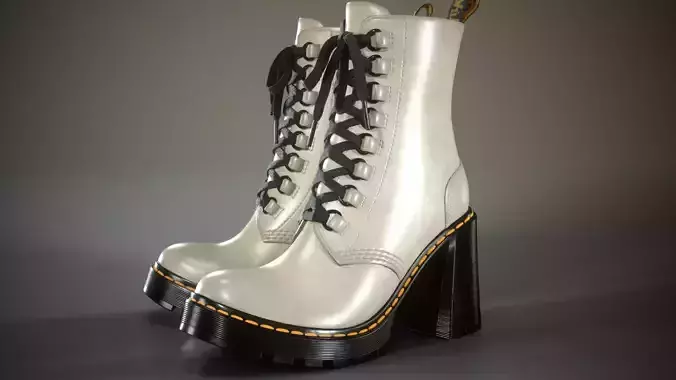 Dr Martens Chesney Low-poly 3D model