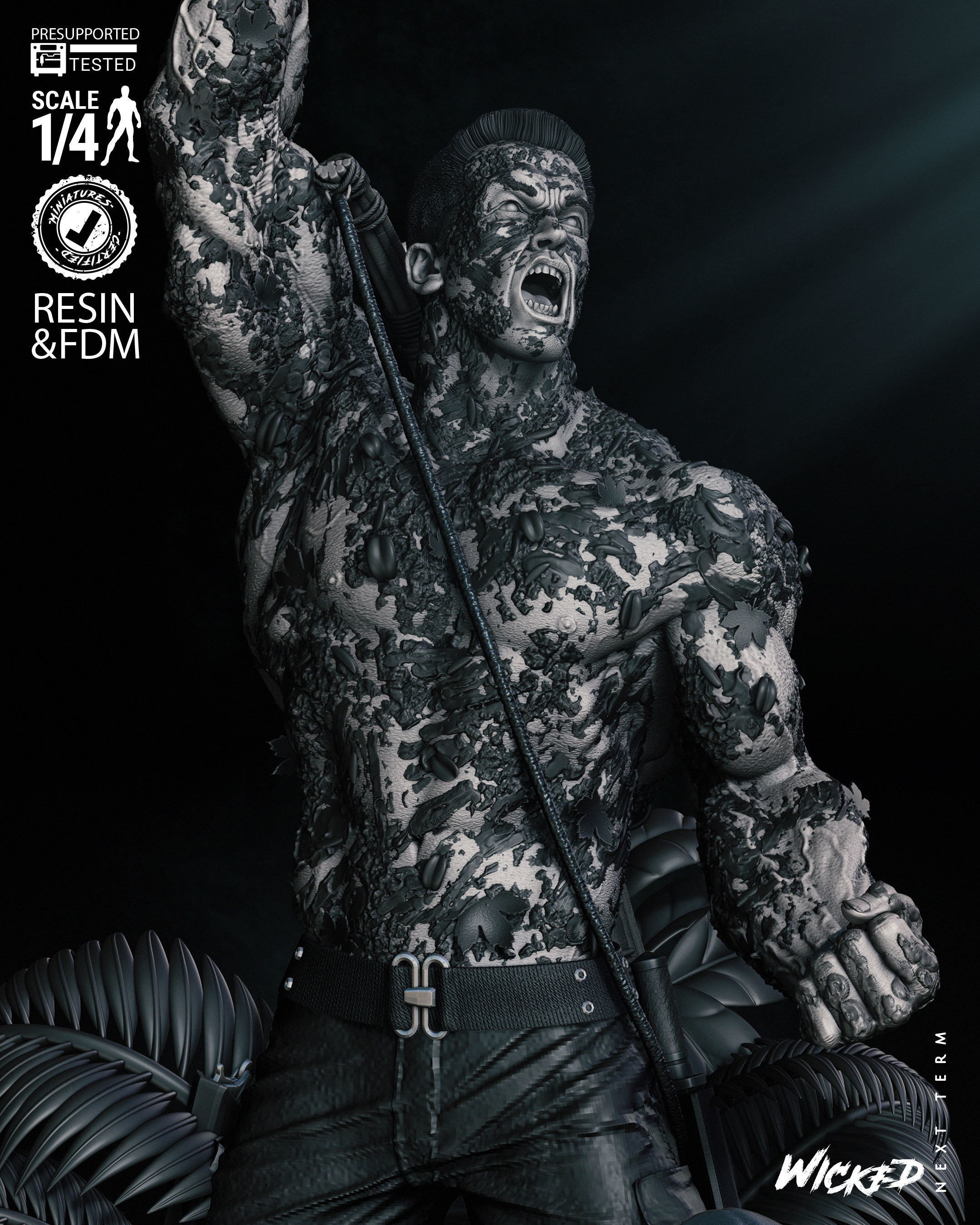 Wicked Movies Dutch Bust Tested for 3D printing 3D print model_35