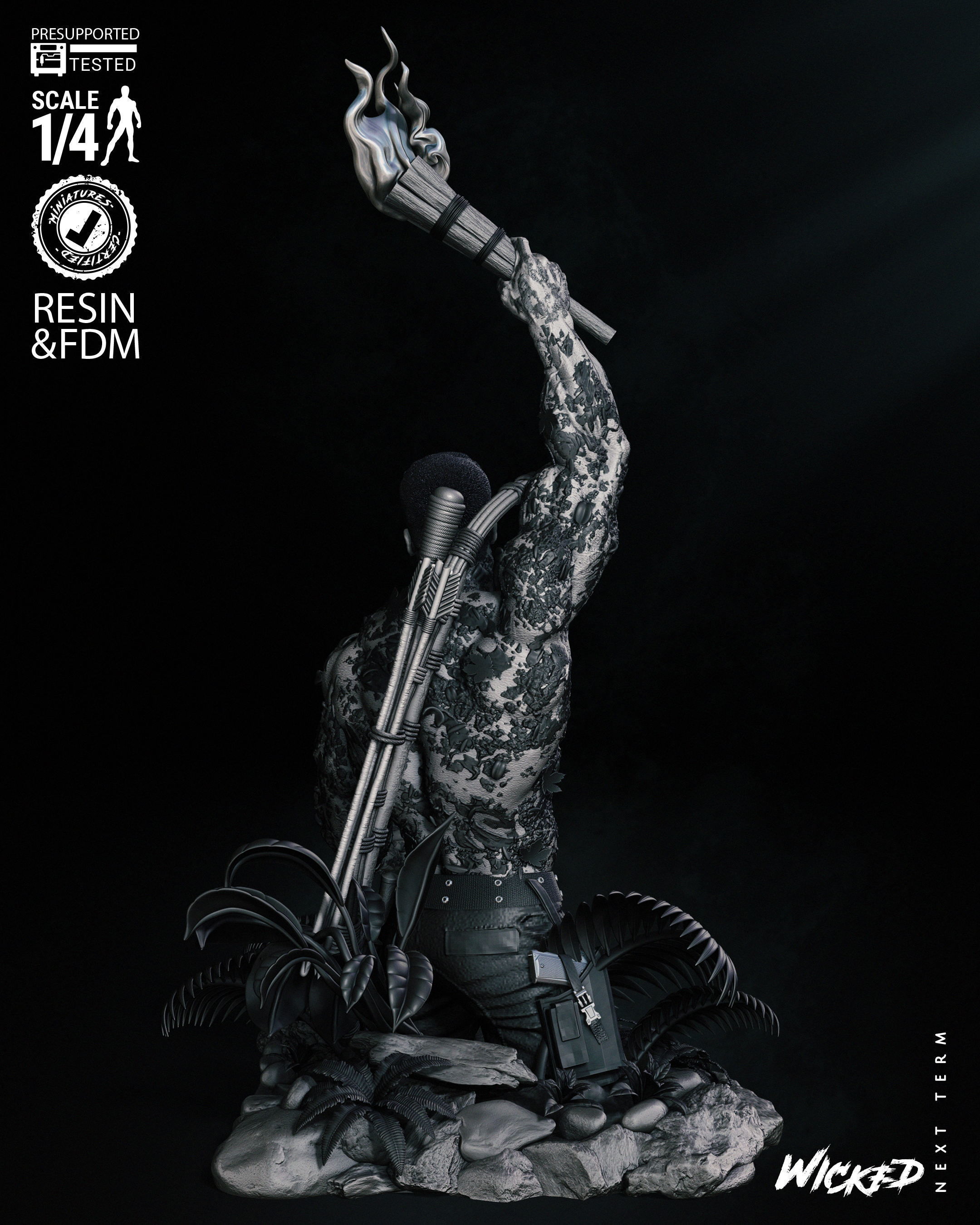 Wicked Movies Dutch Bust Tested for 3D printing 3D print model_23