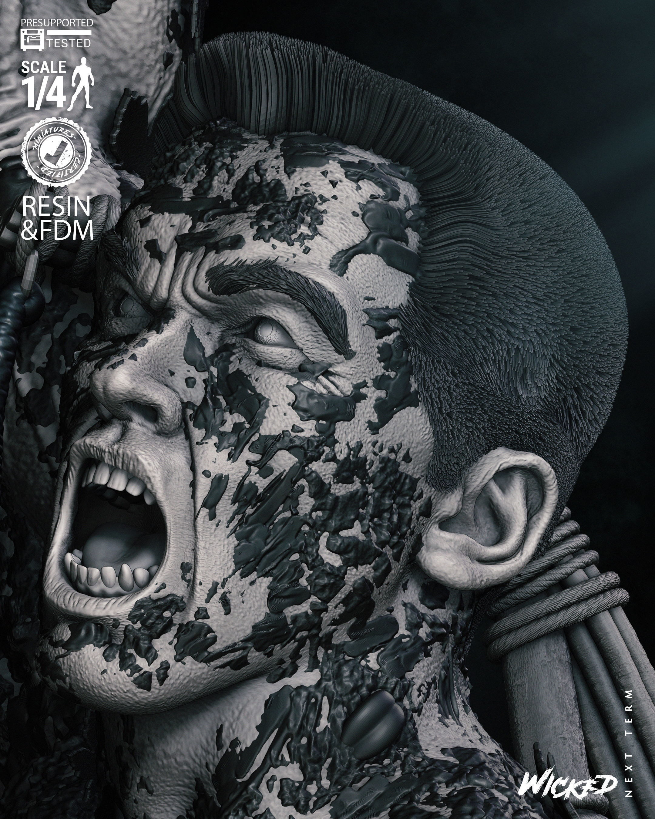 Wicked Movies Dutch Bust Tested for 3D printing 3D print model_52