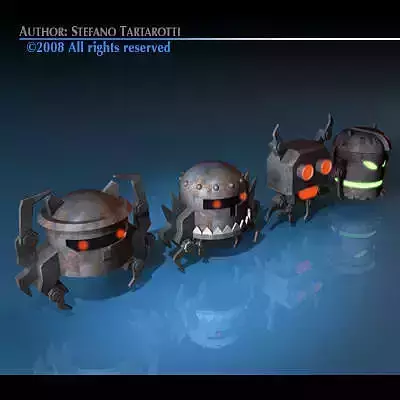 Strange robots 3D model