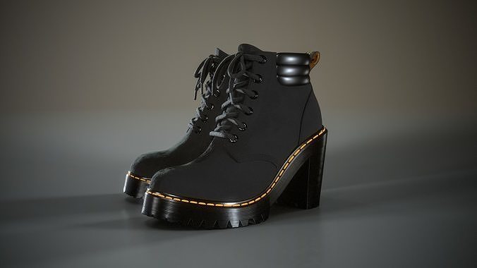 Dr Martens Persephone Low-poly 3D model