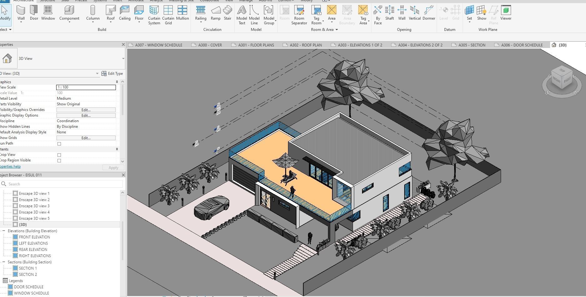 Modernist House 3D model_7