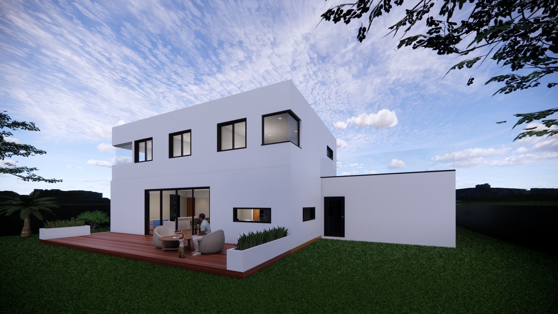 Modernist House 3D model_3