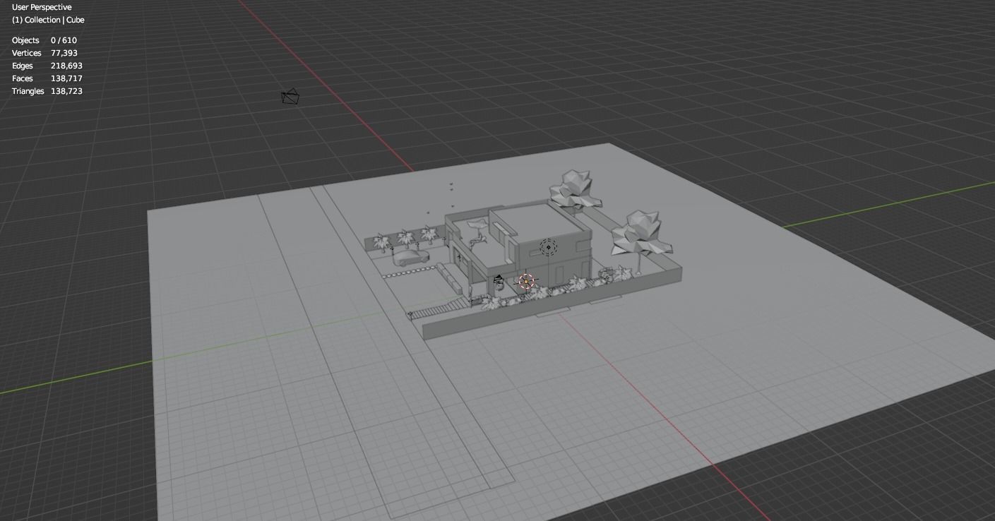 Modernist House 3D model_6