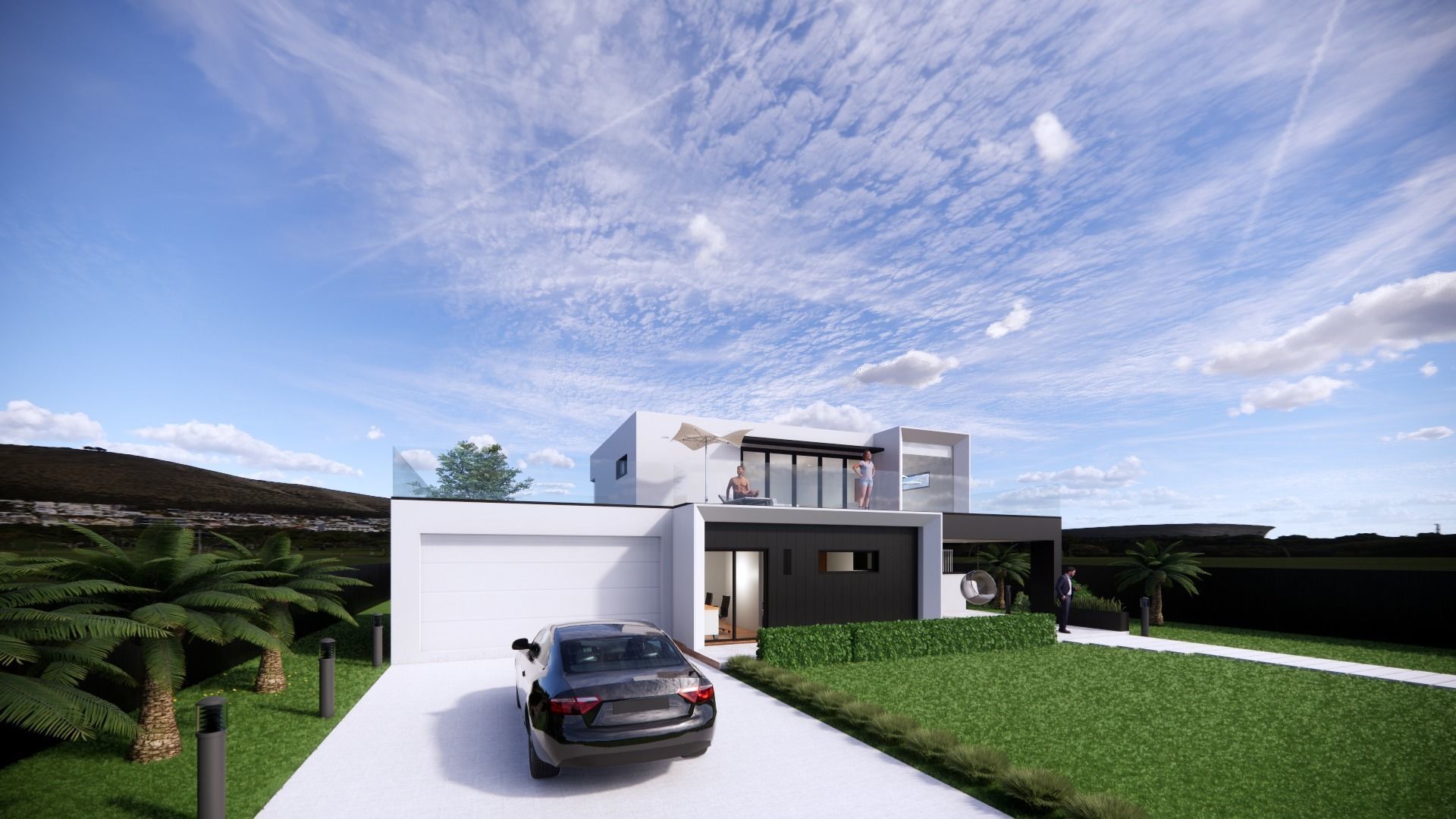 Modernist House 3D model_2