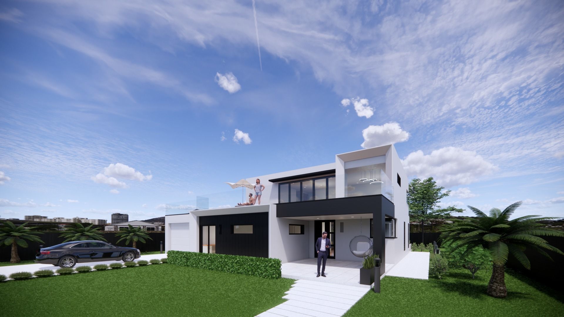 Modernist House 3D model_4