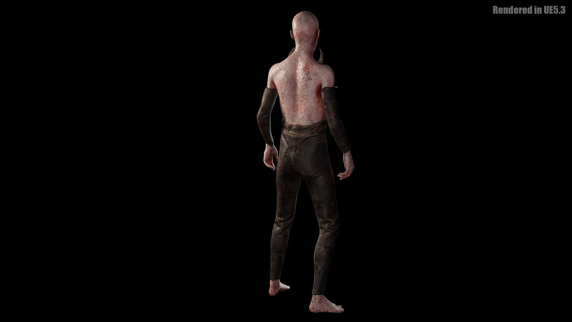 Low Poly Epic Skeleton Hell Creature Low-poly 3D model_9