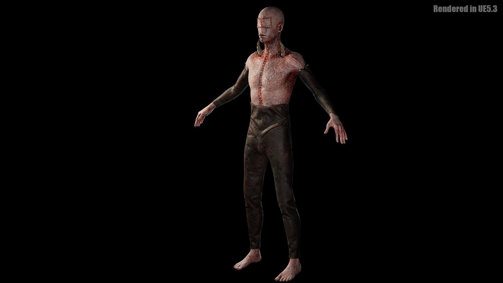 Low Poly Epic Skeleton Hell Creature Low-poly 3D model_12