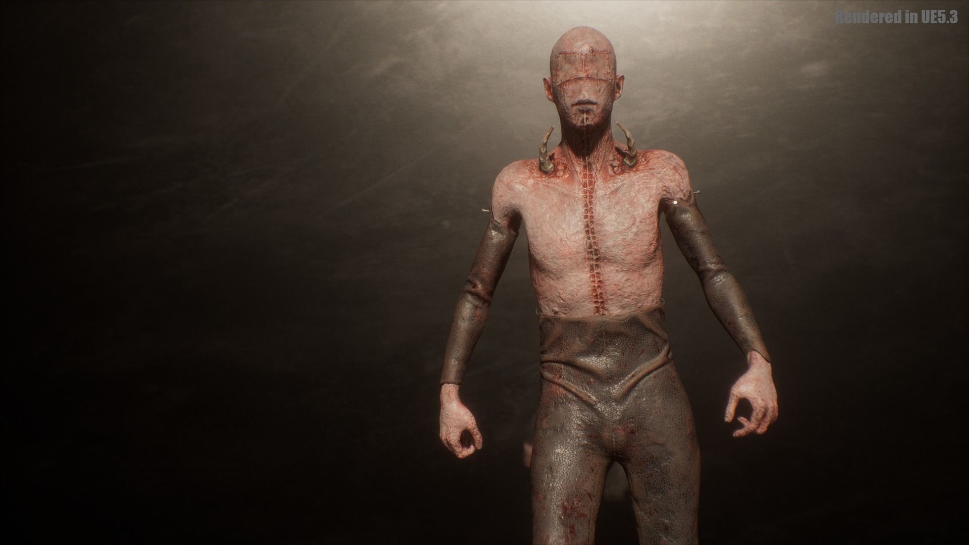 Low Poly Epic Skeleton Hell Creature Low-poly 3D model_6