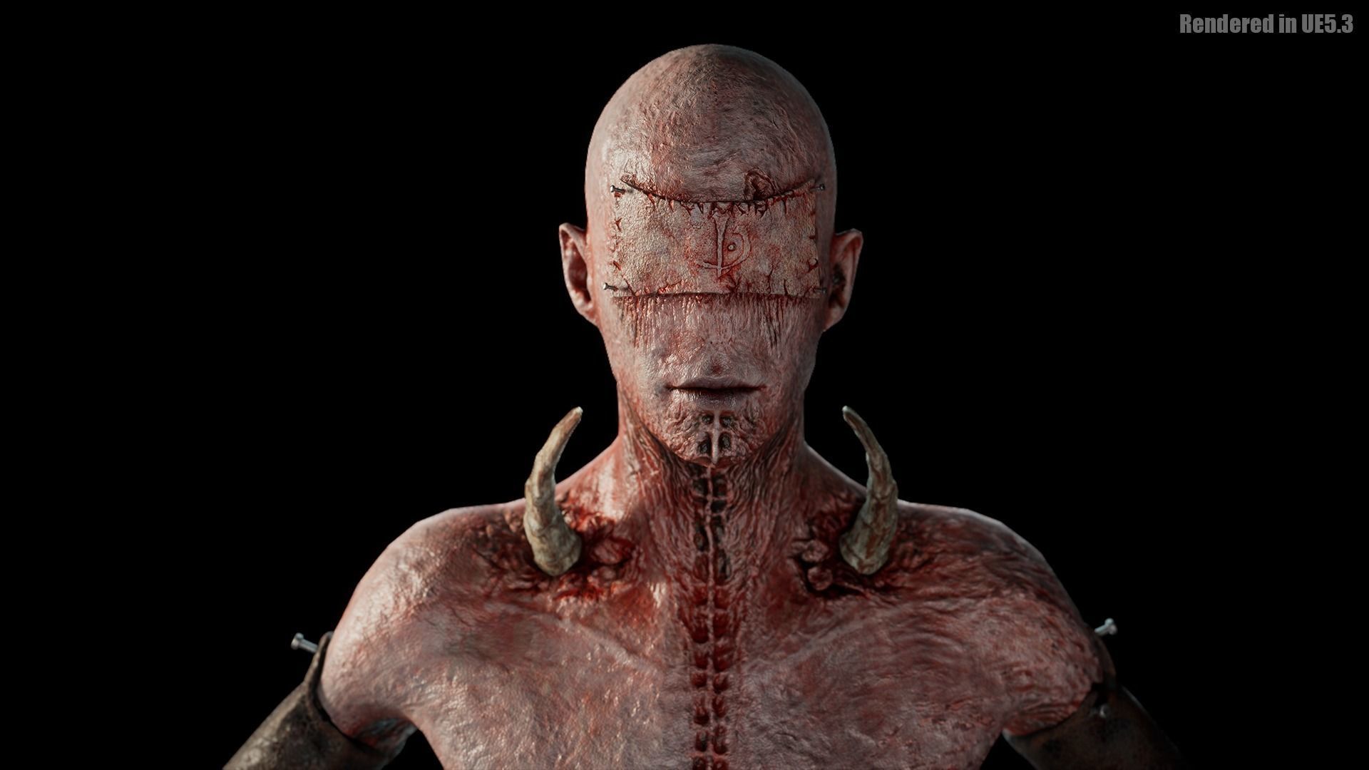 Low Poly Epic Skeleton Hell Creature Low-poly 3D model_2