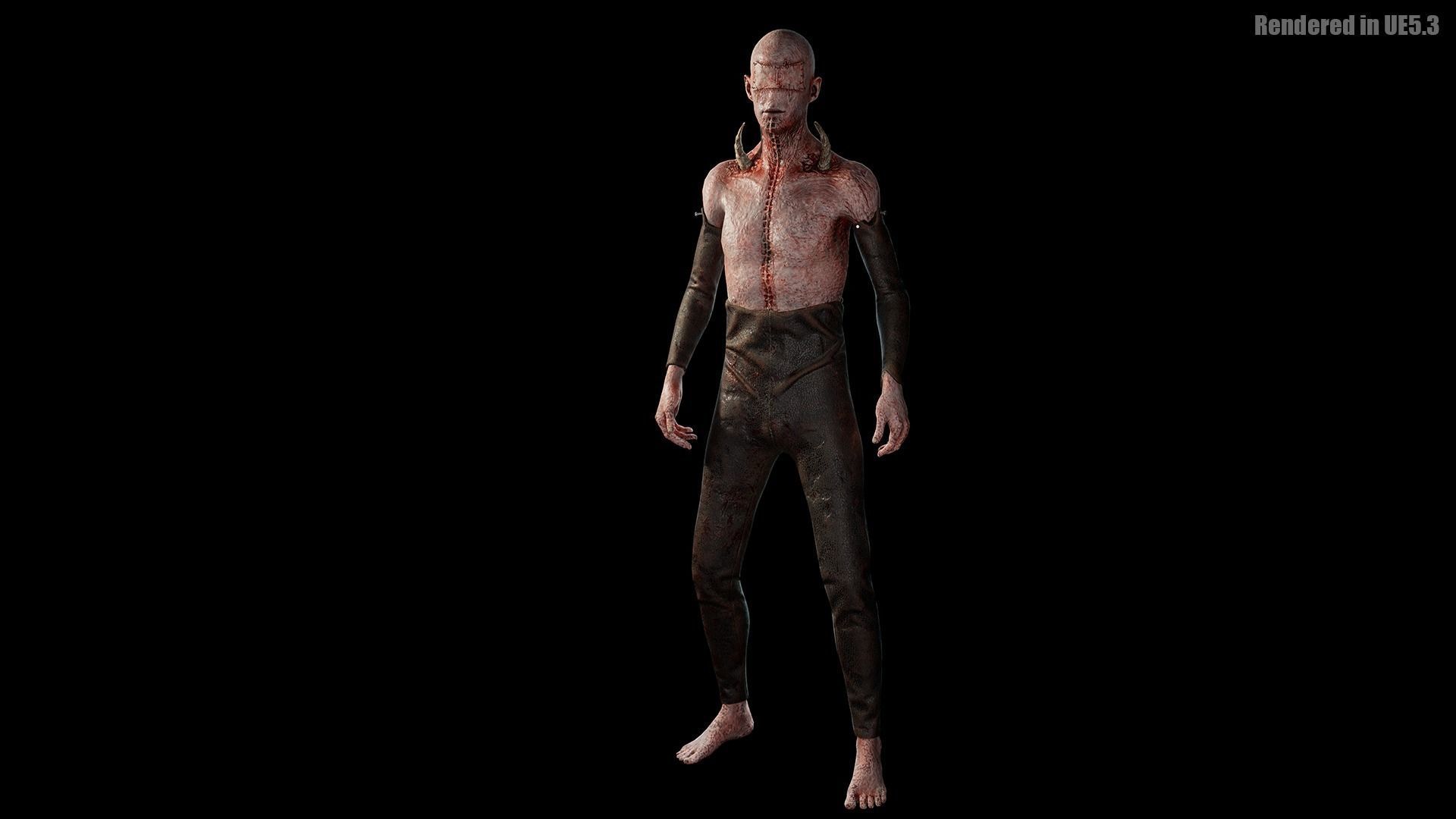 Low Poly Epic Skeleton Hell Creature Low-poly 3D model_8