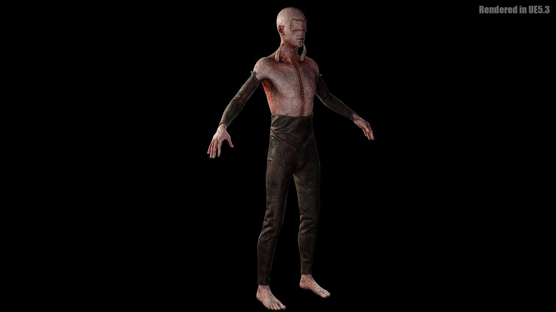 Low Poly Epic Skeleton Hell Creature Low-poly 3D model_11