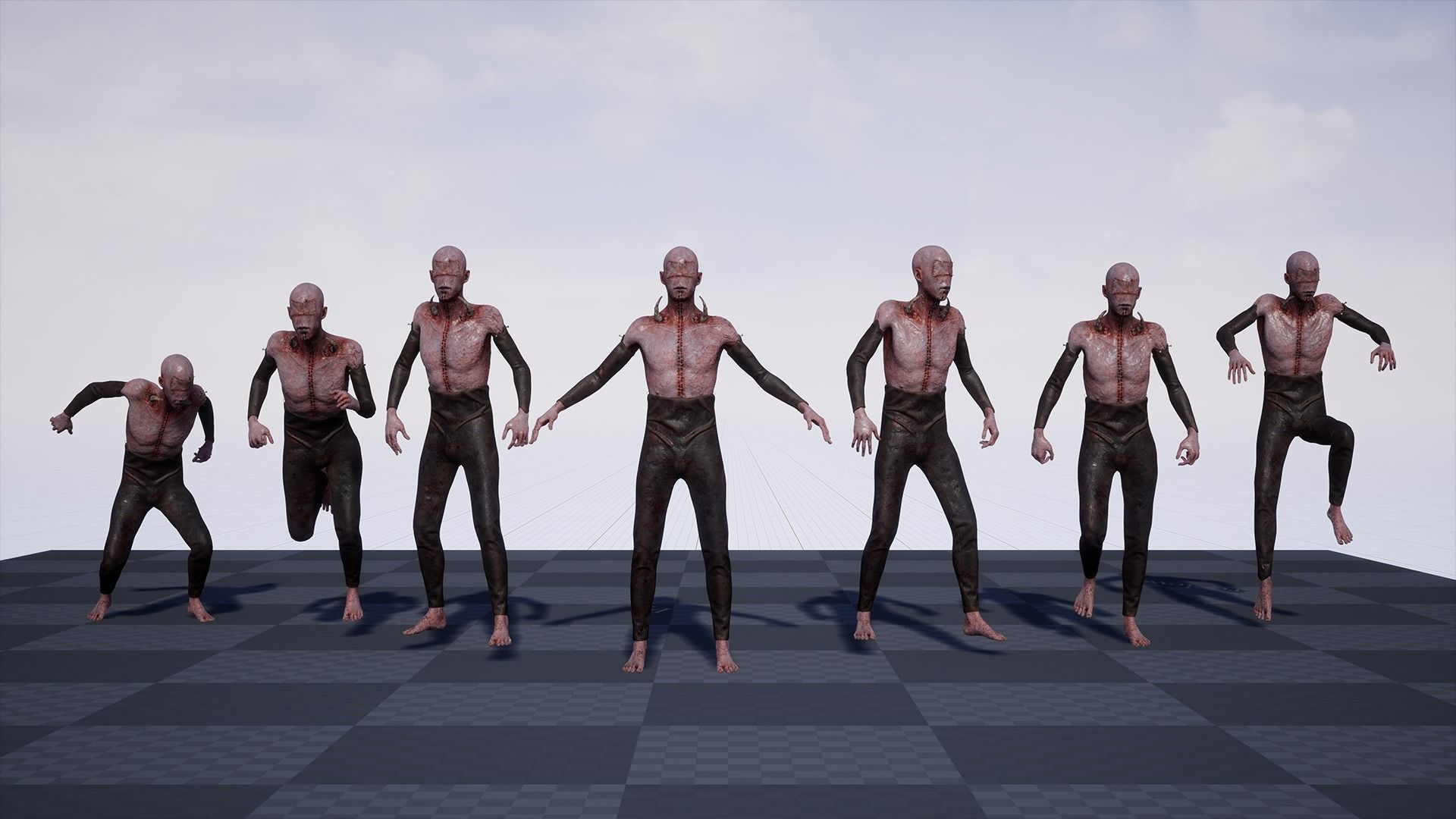 Low Poly Epic Skeleton Hell Creature Low-poly 3D model_14