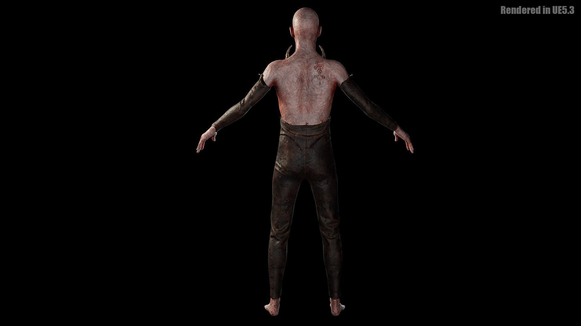 Low Poly Epic Skeleton Hell Creature Low-poly 3D model_13