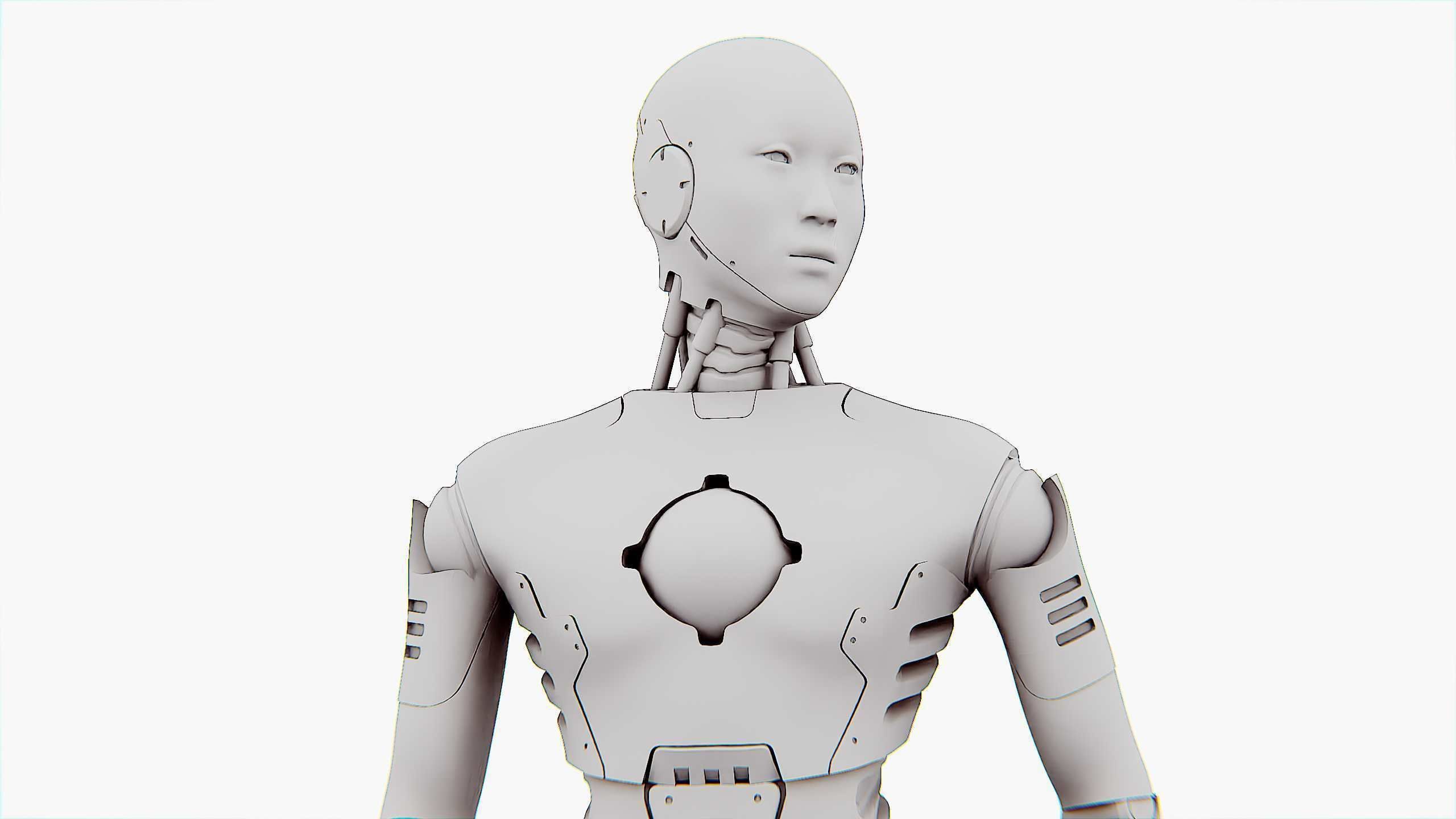 ANDROID MANO Rigged for Unreal Engine - Unity - MIXAMO 3D model_34