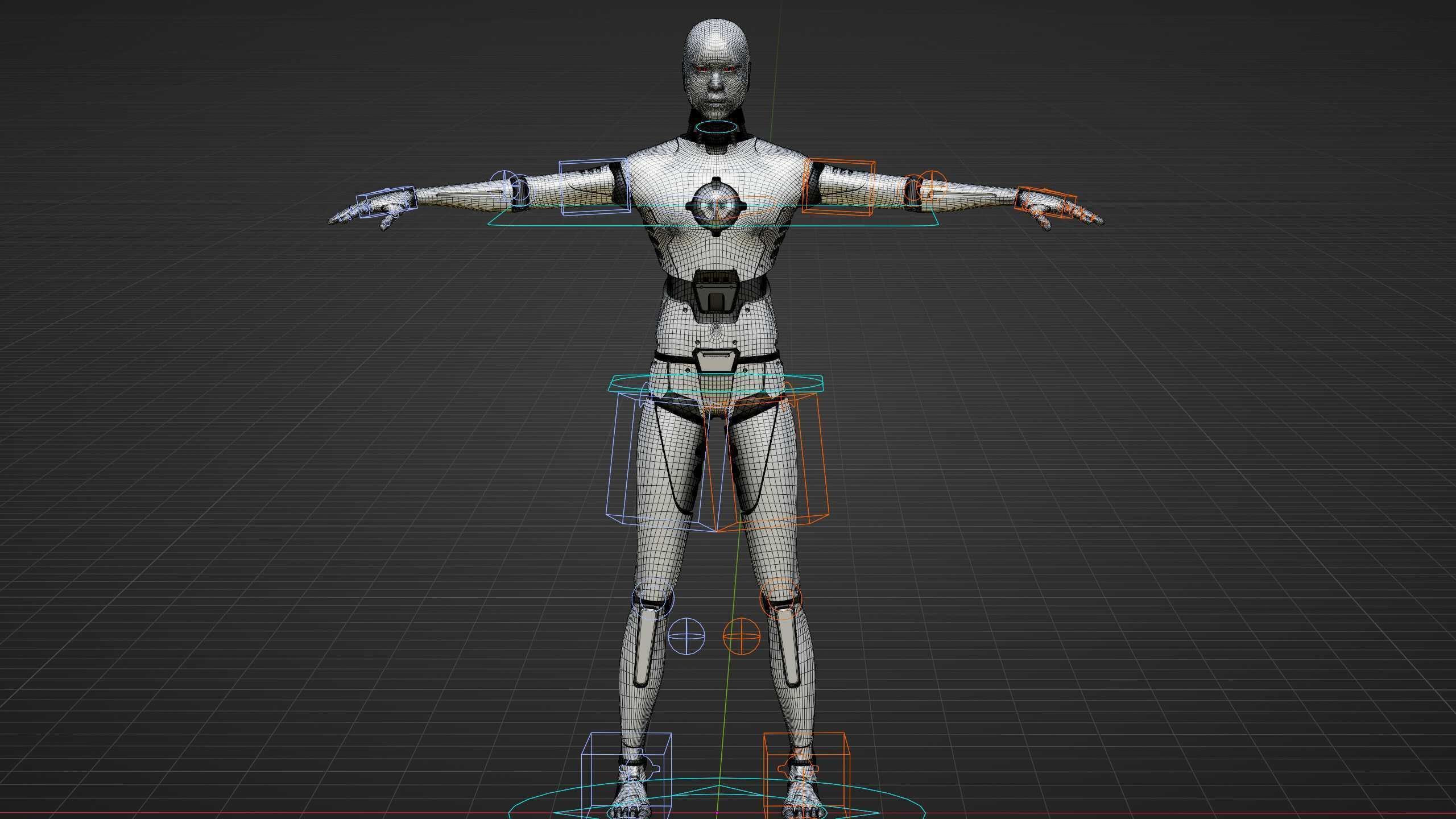 ANDROID MANO Rigged for Unreal Engine - Unity - MIXAMO 3D model_39